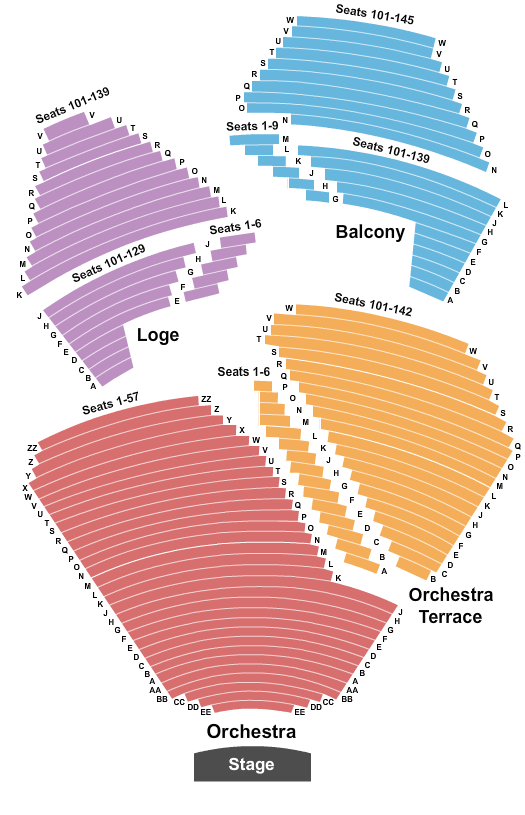Segerstrom Center For The Arts Shucked Seating Chart